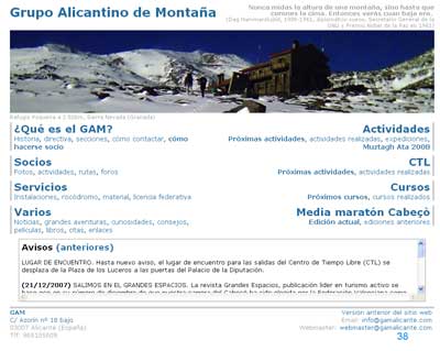grupo alicantino de montaña