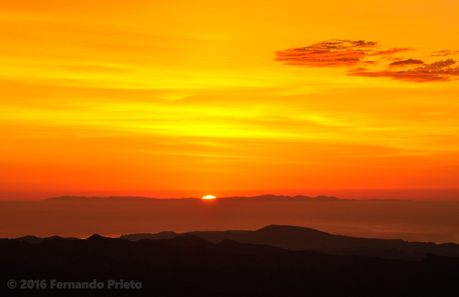 Ibiza desde la Sierra de Aitana