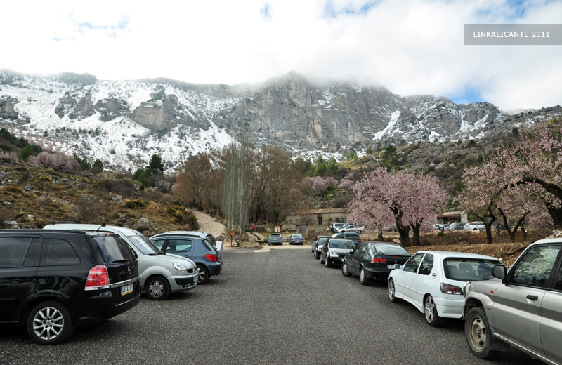 Ruta Aitana con nieve desde Partegat