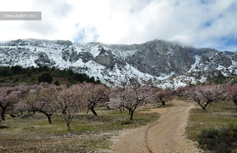 Ruta Aitana con nieve desde Partegat