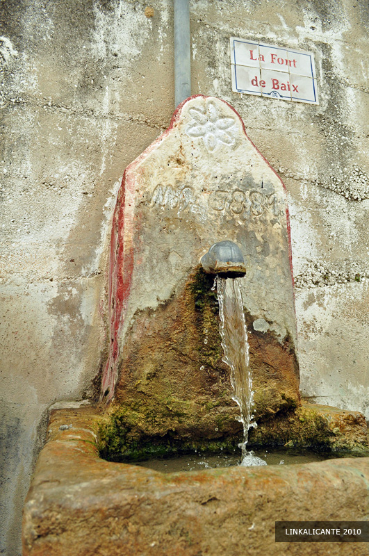 Font de Baix, La Carroja, Vall de Gallinera