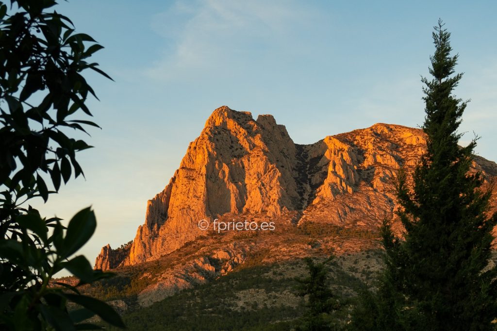 El Puig Campana, desde Finestrat