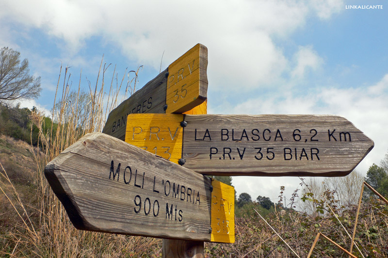 Ruta Senderismo Penya Blasca Molí l'Ombria