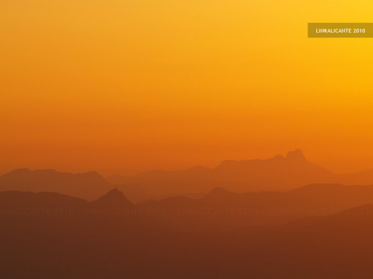 Atardecer desde el Montgó