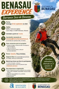 Entre Aitana y Serrella: el pueblo de Alicante que anima a explorar su patrimonio y entorno con actividades gratuitas 2 Benasau Barranco Seco