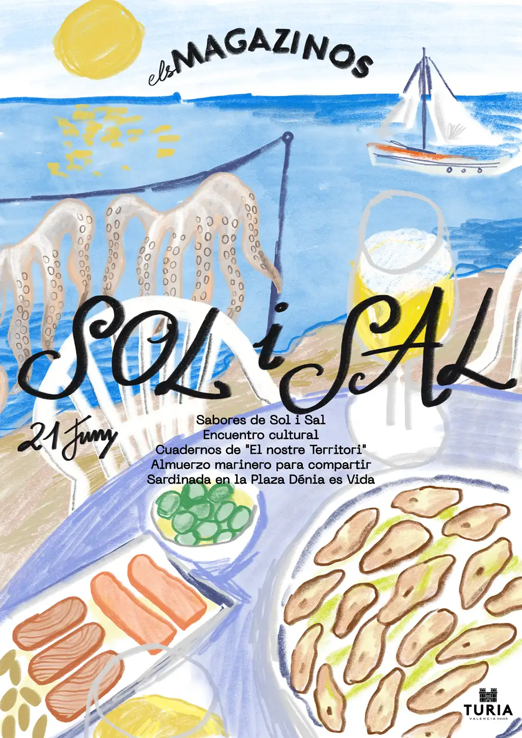 Els Magazinos celebra la quinta edición de la feria “Sol i Sal” para reivindicar los salazones y el pescado seco de la Marina Alta 1 Feria Sol i Sal Els Magazinos Dénia