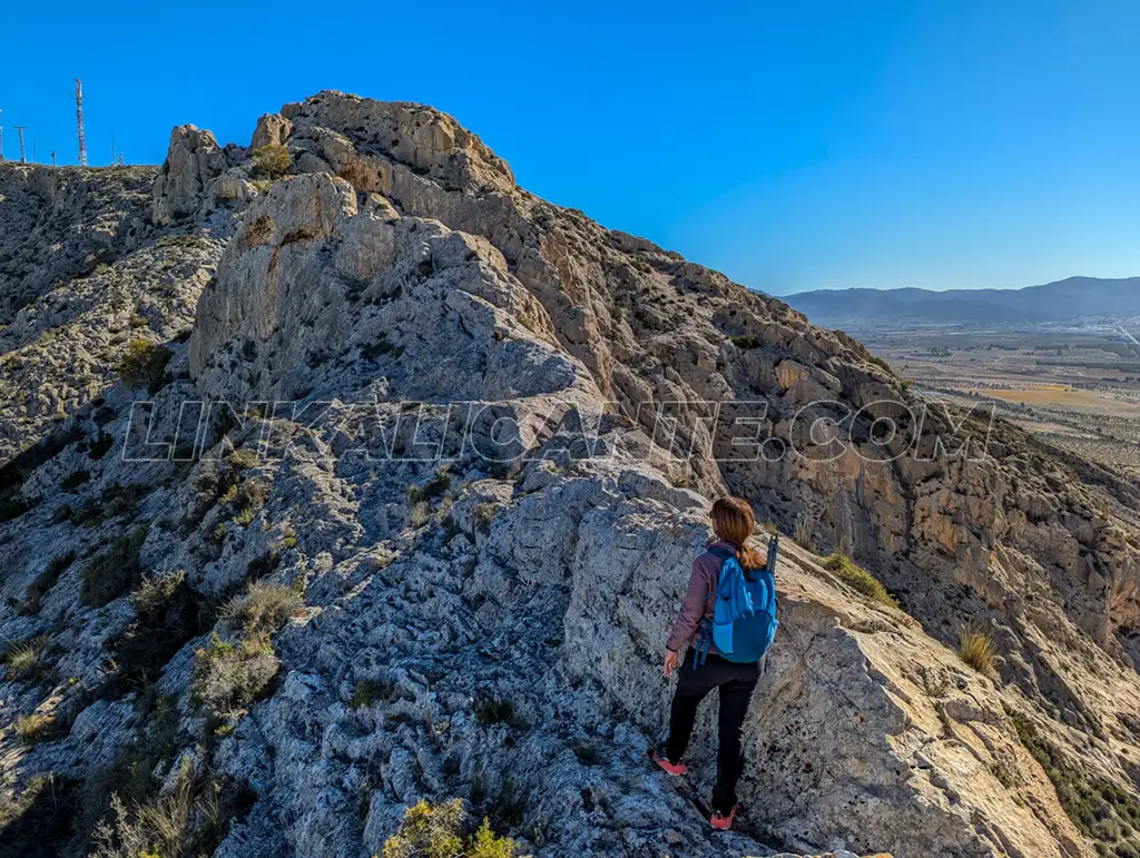 Ruta en la Sierra de la Villa (Villena, Alt Vinalopó) 7 Cresta Sierra de la Villa, Villena