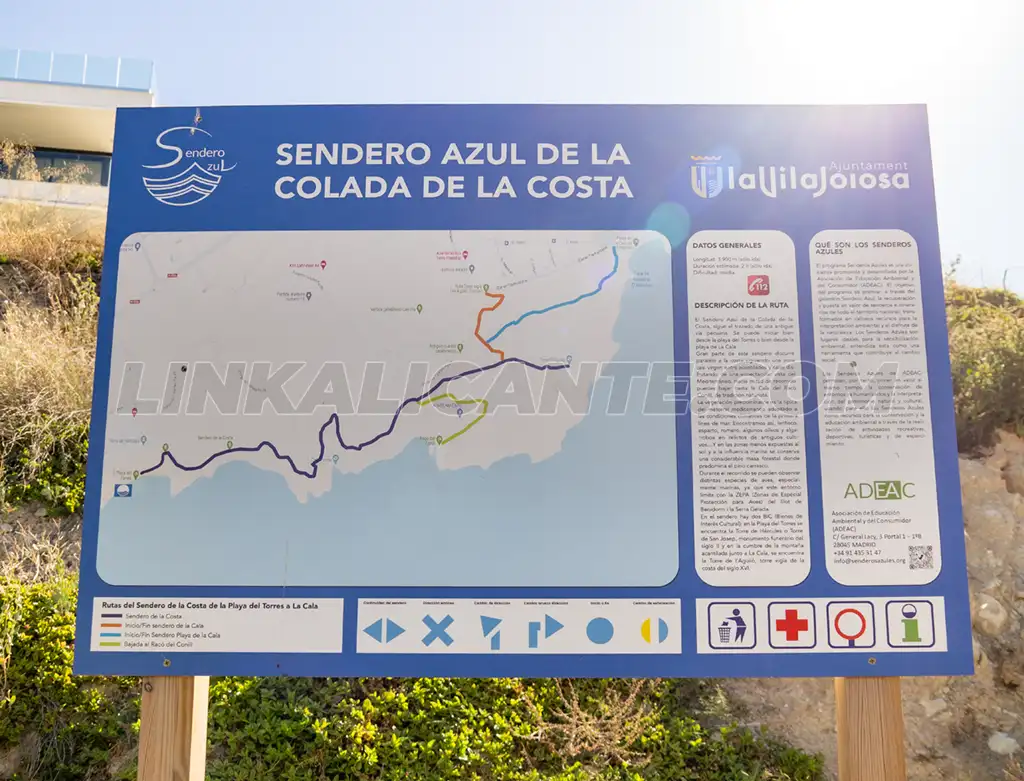 Sendero Azul Colada Costa Villajoyosa