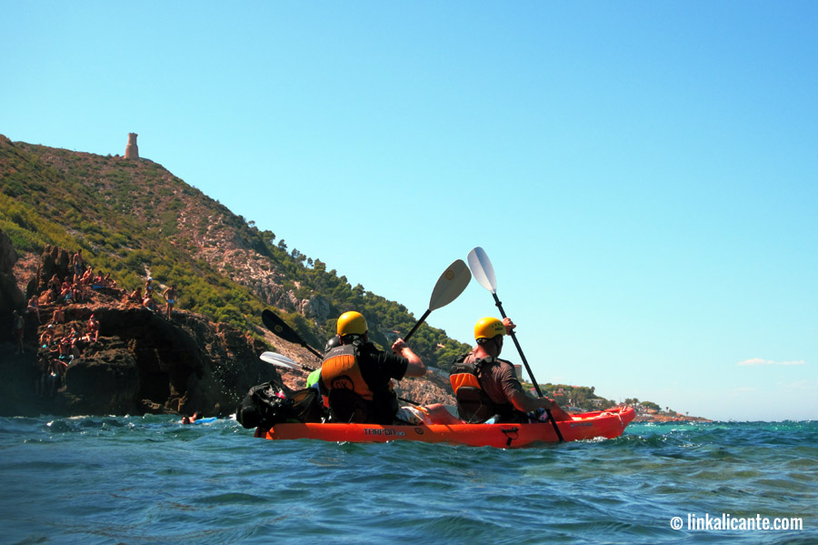 Kayak en la Cova Tallada - Dénia