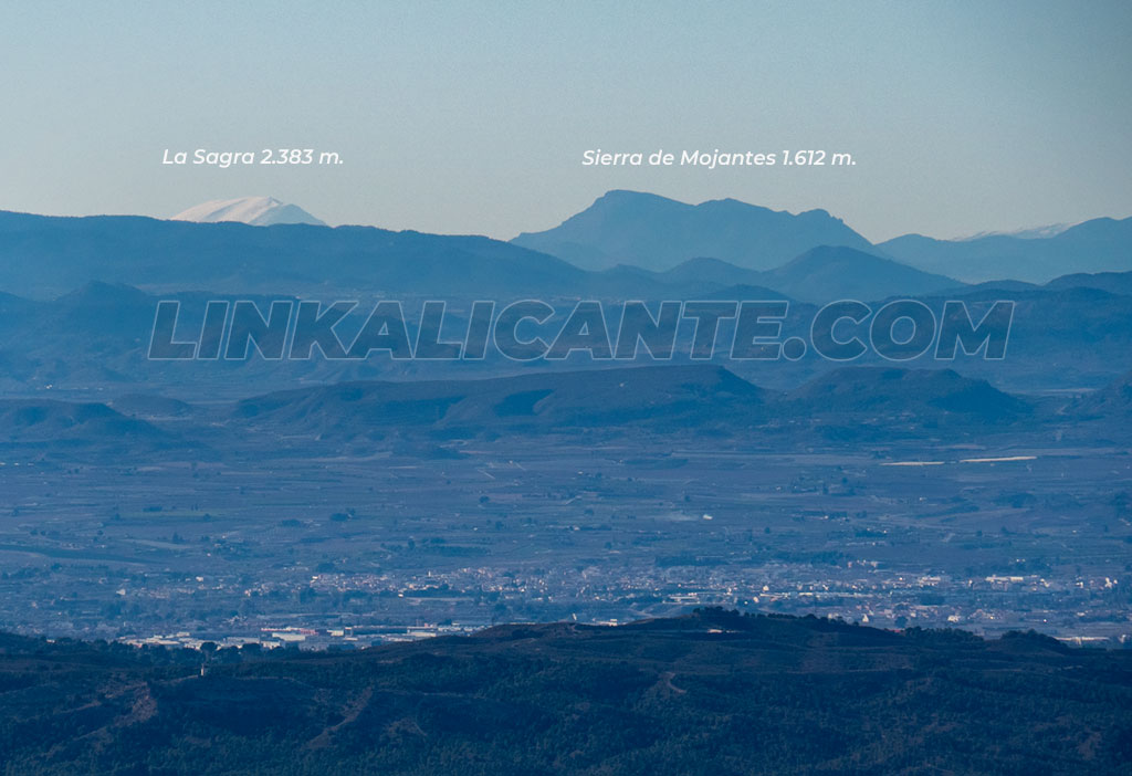 La Sagra desde la Sierra de Orihuela
