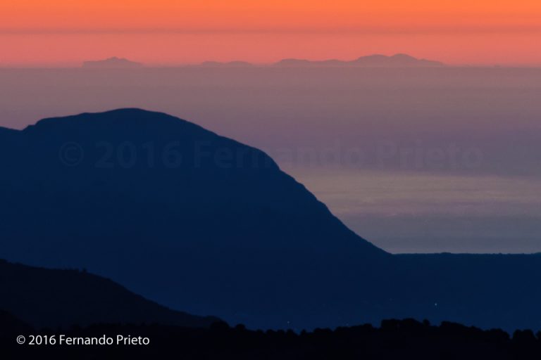 Mallorca desde la Sierra de Aitana