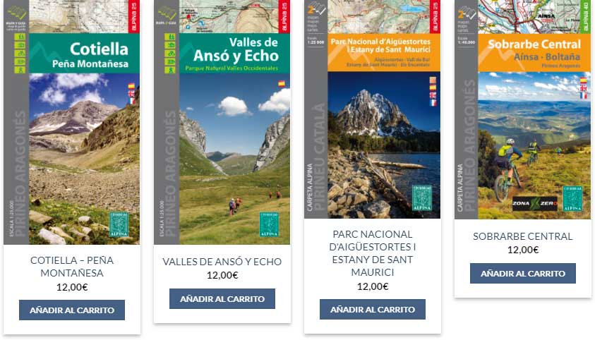 mapas trekking montaña