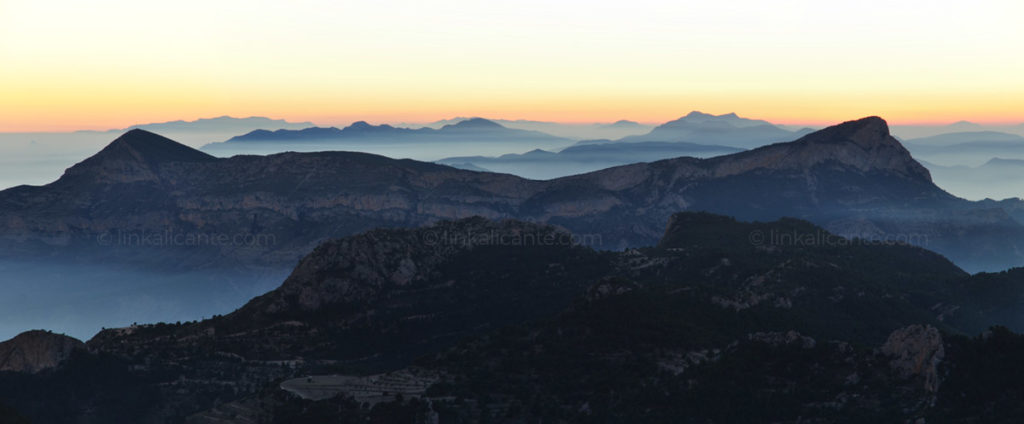 Panorámica de la Sierra del Cid