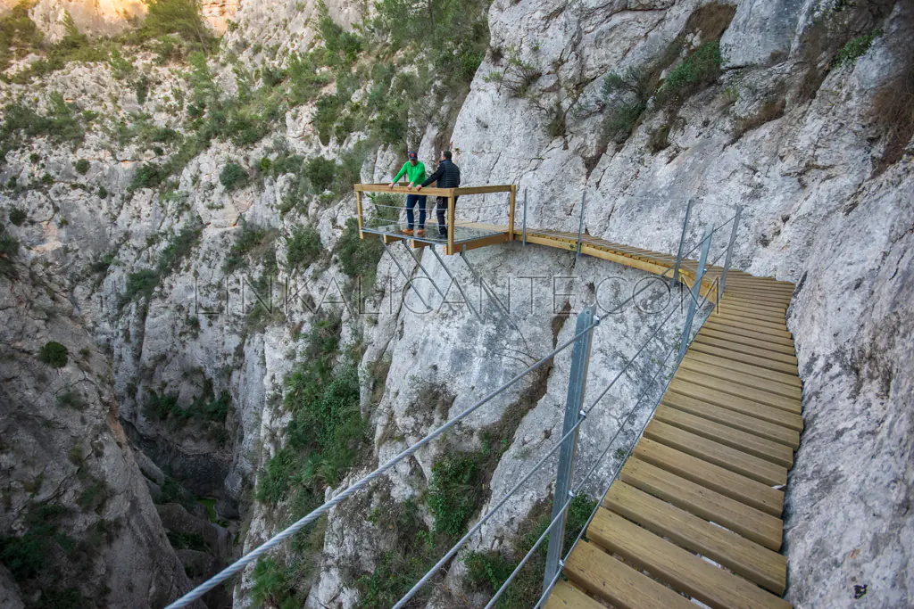 Footbridge of the Relleu Dam, Alicante