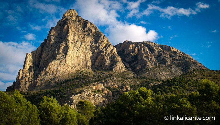 Puig Campana from the Font del Molí de Finestrat