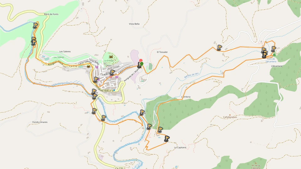 Ruta del Agua de Sella - Track GPS