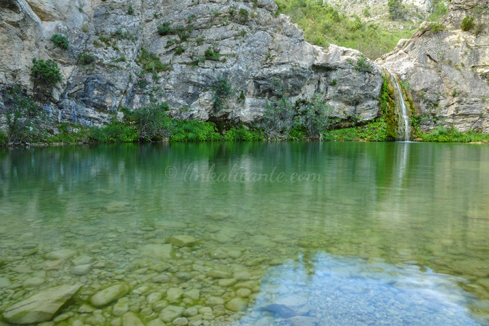 El Gorg del Salt, Barranc de l'Encantada