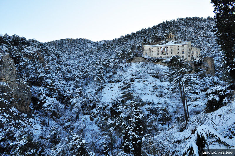 Ascent to Montcabrer from Agres (with snow)