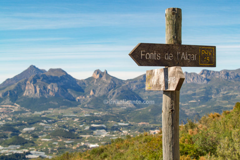 Ruta senderismo Bèrnia desde Fonts Algar