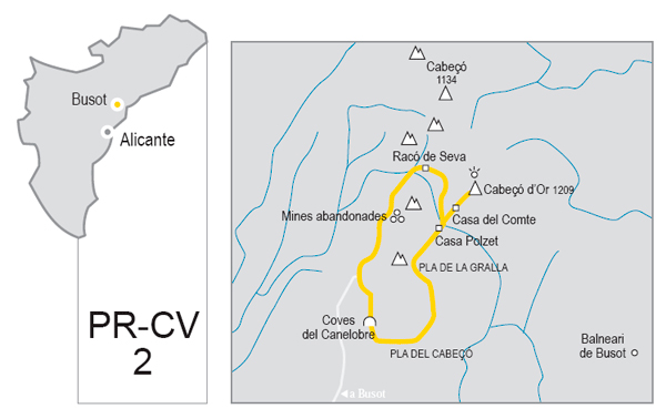 Ruta de Senderismo Cabeçó d'Or, PR-CV 2