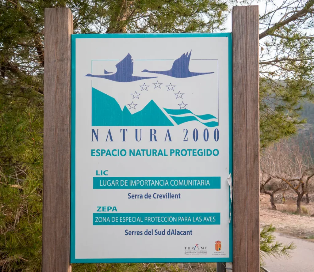 Serra de Crevillent, Red Natura 2000