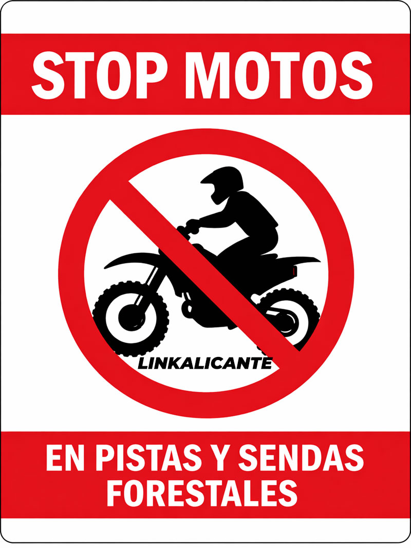 Ruta a la Penya Migjorn (1.226 m) desde Tibi 8 Stop Motos en Sendas y Pistas Forestales