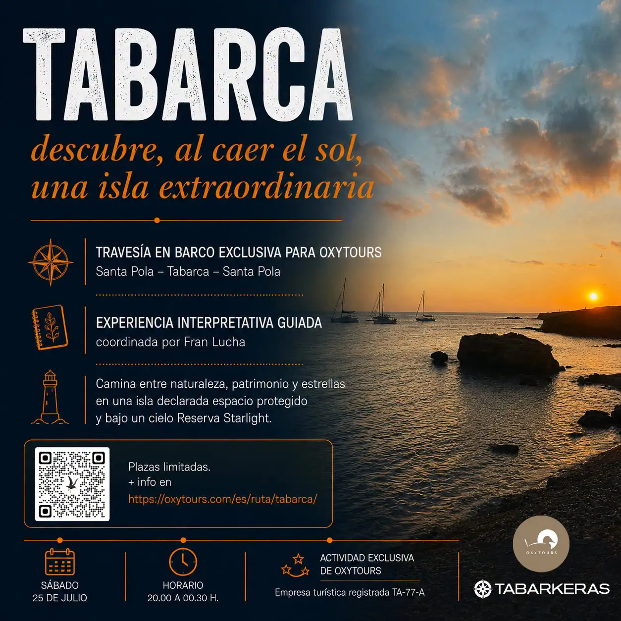 La única zona Starlight de Alicante y otros parajes para disfrutar del mejor cielo estrellado 12 Tabarca Oxytours